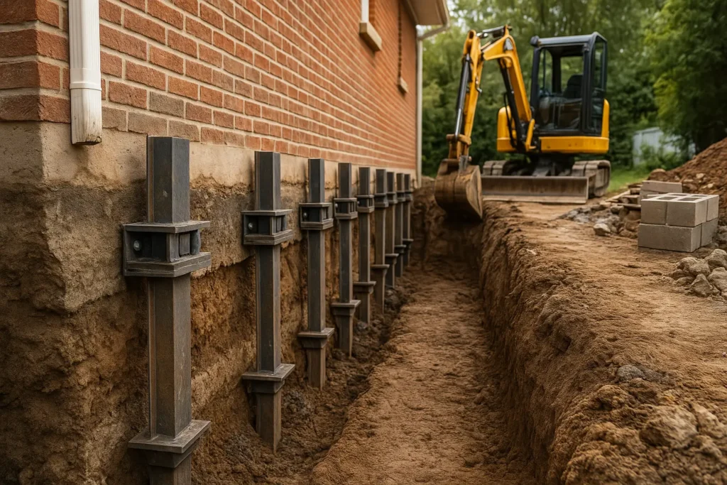 underpinning and foundation